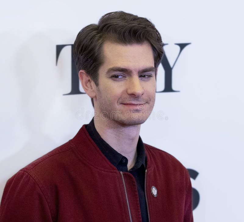 Film and stage actor, British and American performer Andrew Garfield, arrives for the 2018 Tony Awards Meet the Nominees press junket at the InterContinental New York Times Square Hotel on May 2, 2018. The nominees from Broadway theater productions were announced May 1 and the 72nd Annual Tony Awards will take place on June 10, 2018 at Radio City Music Hall in New York City. Garfield was nominated in the category of Best Performance by an Actor in a Leading Role in a Play for his work in `Angels in America.`