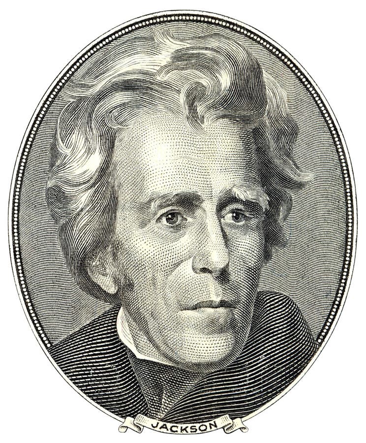 andrew Jackson portret fotografia royalty free andrew Jackson portret fotografia royalty free