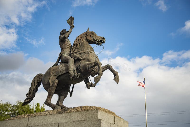 Andrew Jackson Statue in New Orleans, LA USA Stock Photo Image of
