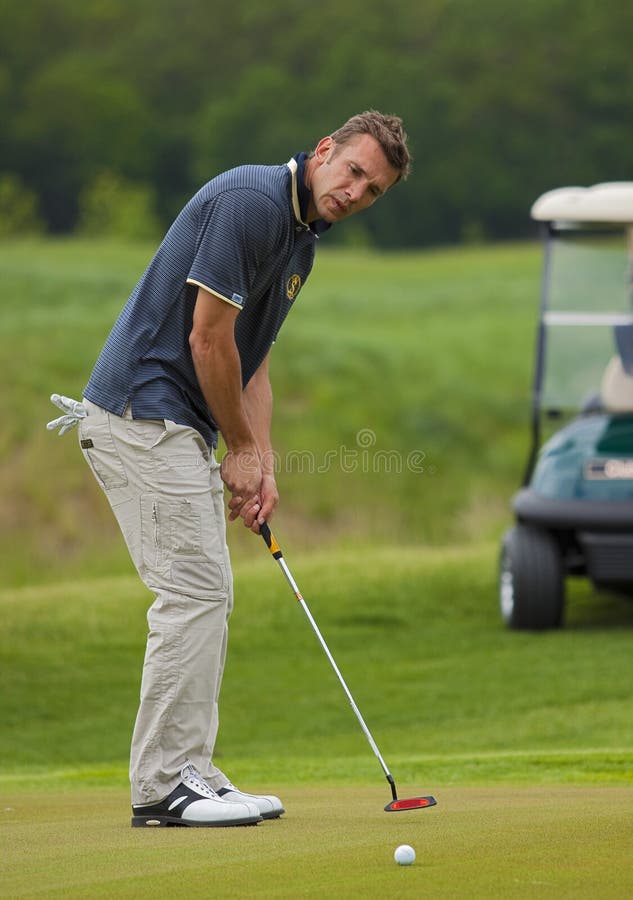 Andriy Shevchenko editorial image. Image of golfing, driver - 14481145