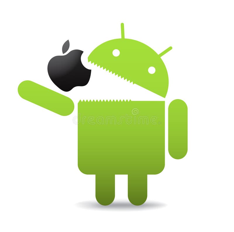 Android with apple editorial stock photo. Illustration of communication - 21009033 Android with apple editorial stock photo. Illustration of communication - 21009033