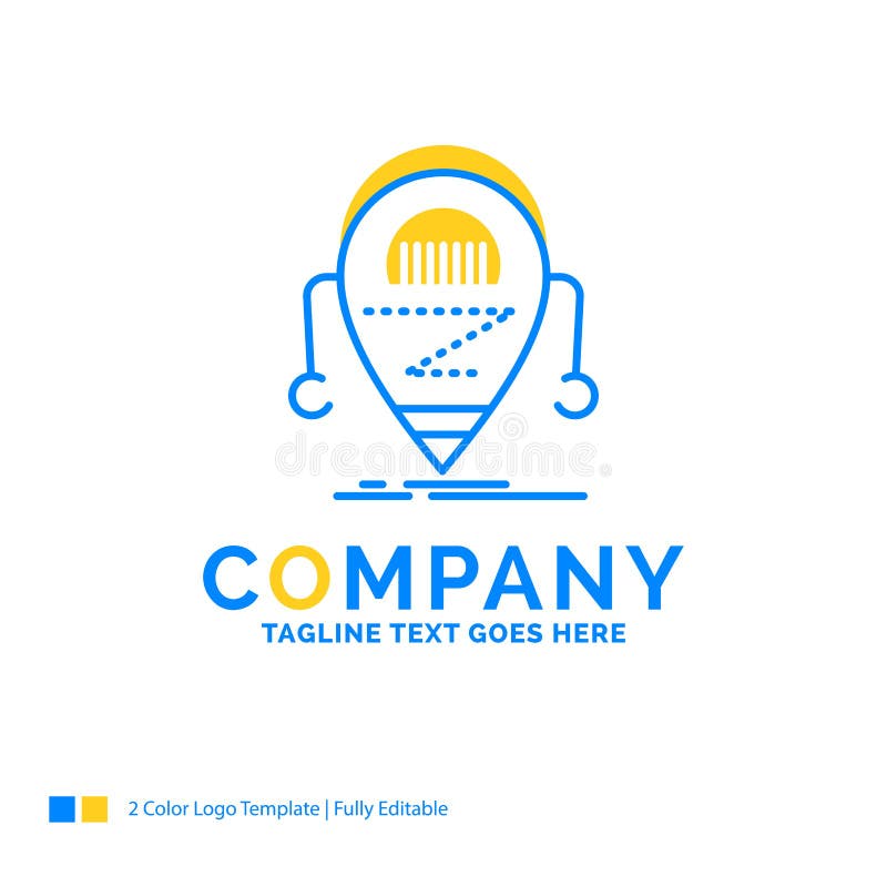 Android, beta, droid, robot, Technology Blue Yellow Business Log stock illustration