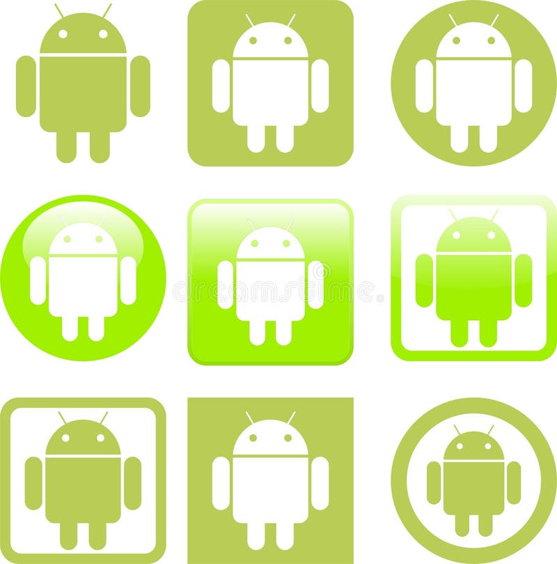 Download Android icons stock vector. Illustration of vector ...