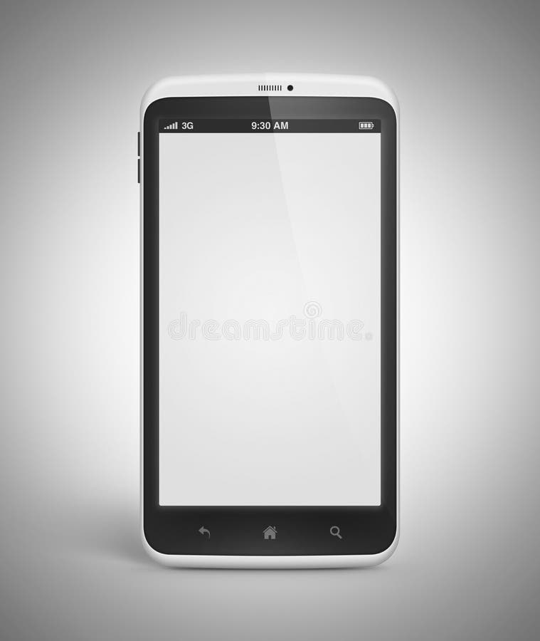 Android mobile phone with blank screen