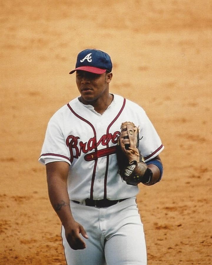 Atlanta Braves outfielder Andruw Jones. (Image taken from color negative.). Atlanta Braves outfielder Andruw Jones. (Image taken from color negative.)