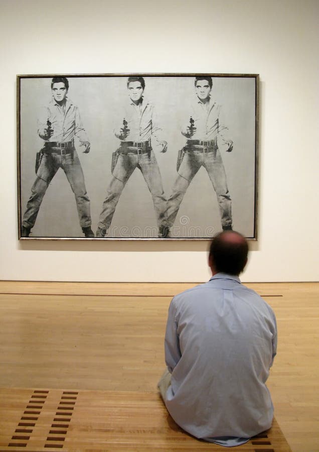 Andy Warhol and Elvis Presley royalty free stock images