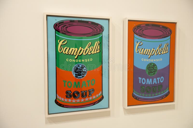 Andy Warhol, Modern Pop-art royalty-vrije stock afbeeldingen Andy Warhol, Modern Pop-art royalty-vrije stock afbeeldingen