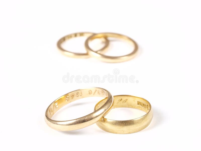 Anelli di oro fotografia stock Anelli di oro fotografia stock
