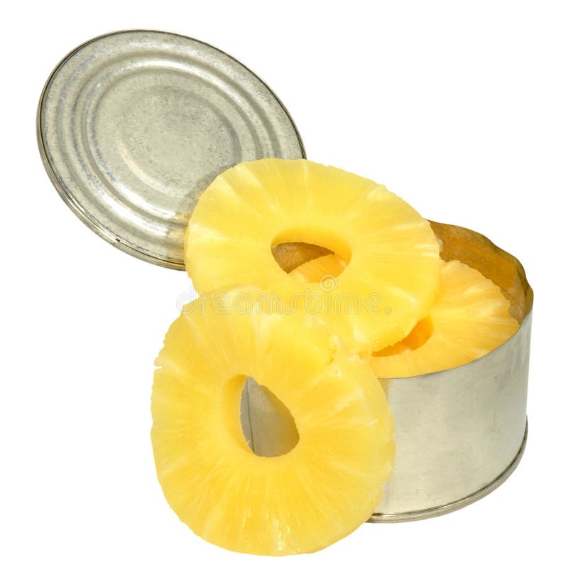 Anelli in scatola dell'ananas immagini stock libere da diritti Anelli in scatola dell'ananas immagini stock libere da diritti