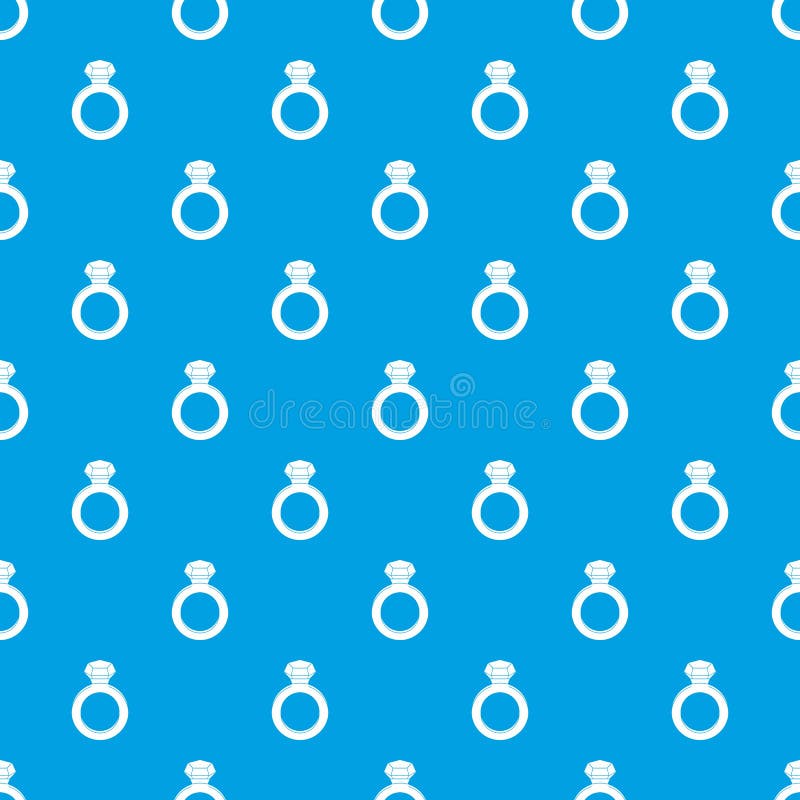 Anello con il blu senza cuciture del modello della pietra preziosa royalty illustrazione gratis Anello con il blu senza cuciture del modello della pietra preziosa royalty illustrazione gratis