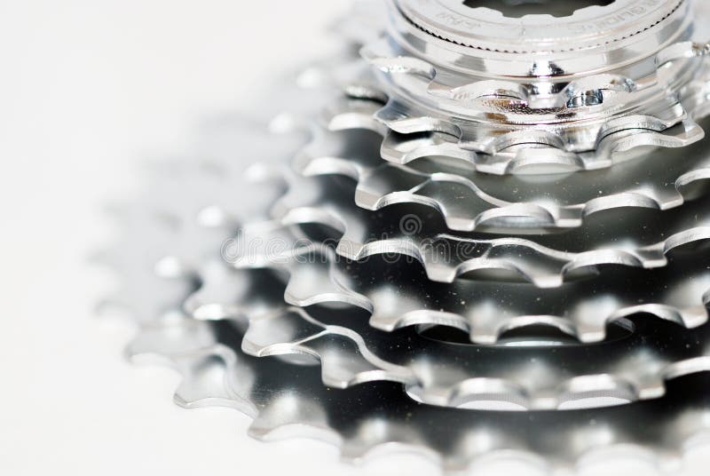 Anello dell'ingranaggio del mountain bike fotografia stock libera da diritti