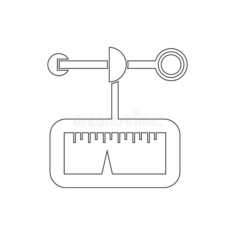 Anemometer icon. Element of measuring elements for mobile concept and web apps icon. Thin line icon for website design and royalty free illustration