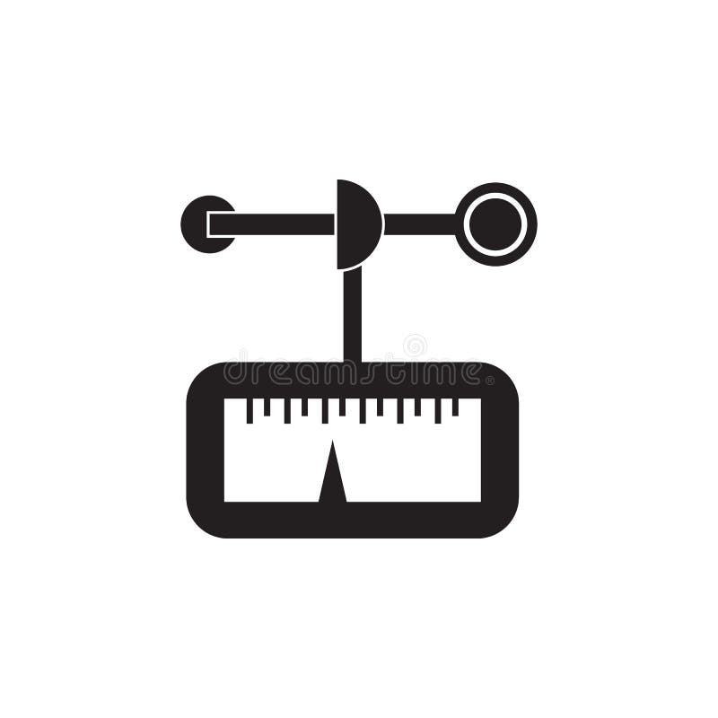 Anemometer icon. Element of Measuring items for mobile concept and web apps. Icon for website design and development, app developm royalty free illustration
