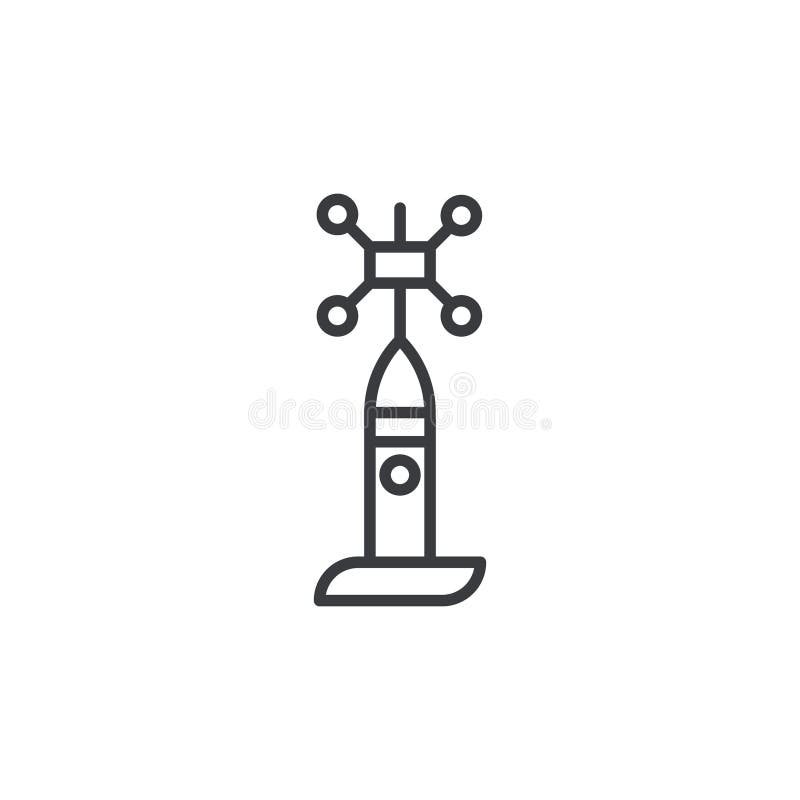 Anemometer icon vector set on white background vector illustration