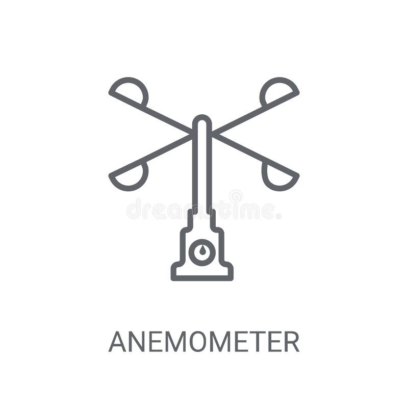 Anemometer icon. Trendy Anemometer logo concept on white backgro vector illustration