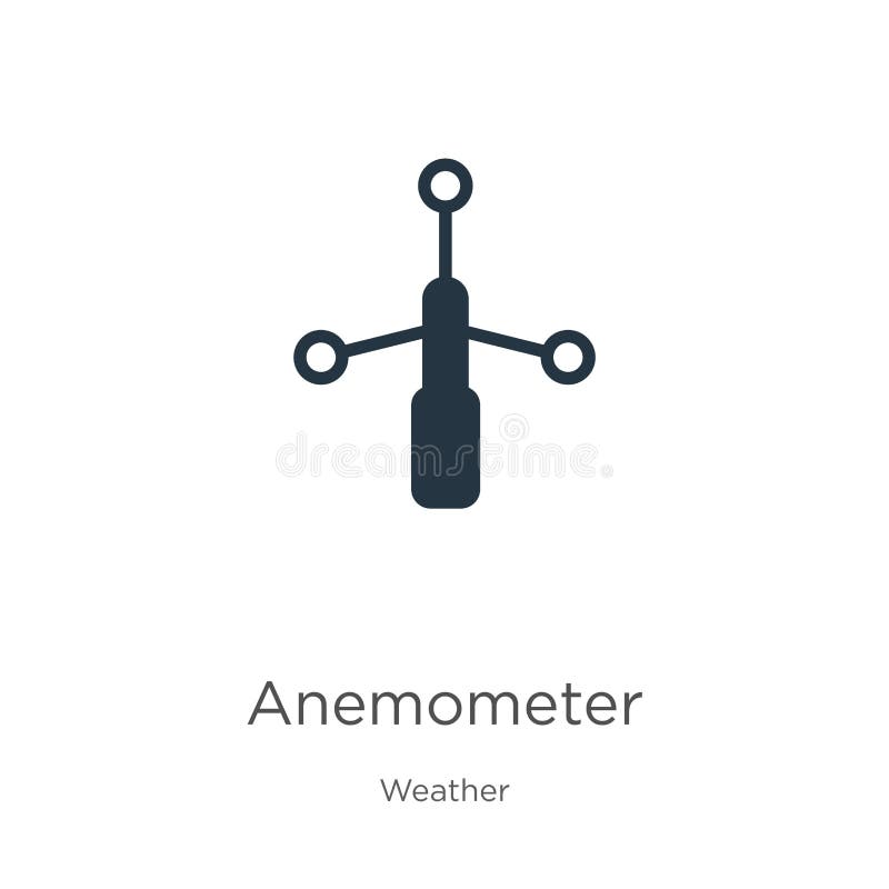 Anemometer icon vector. Trendy flat anemometer icon from weather collection isolated on white background. Vector illustration can vector illustration
