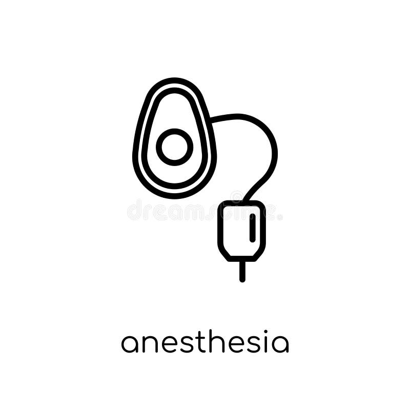 Anesthesiepictogram stock illustratie Anesthesiepictogram stock illustratie
