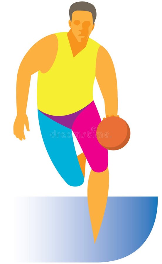 anfaller Framåt basket royaltyfri illustrationer anfaller Framåt basket royaltyfri illustrationer