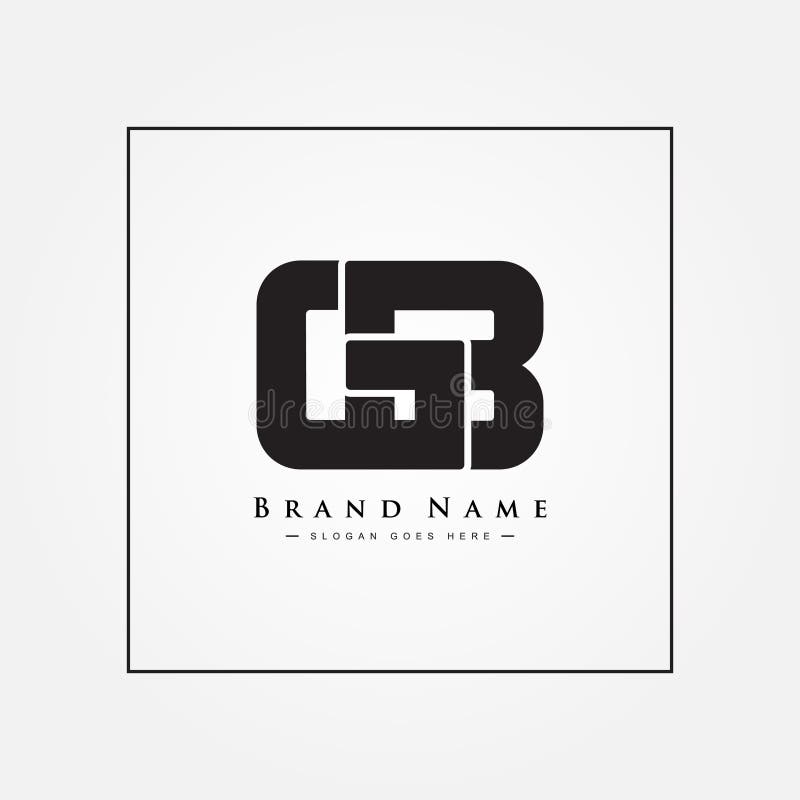 Anfangsbuchstabe Gb Logo einfach Alphabet Logo lizenzfreie abbildung