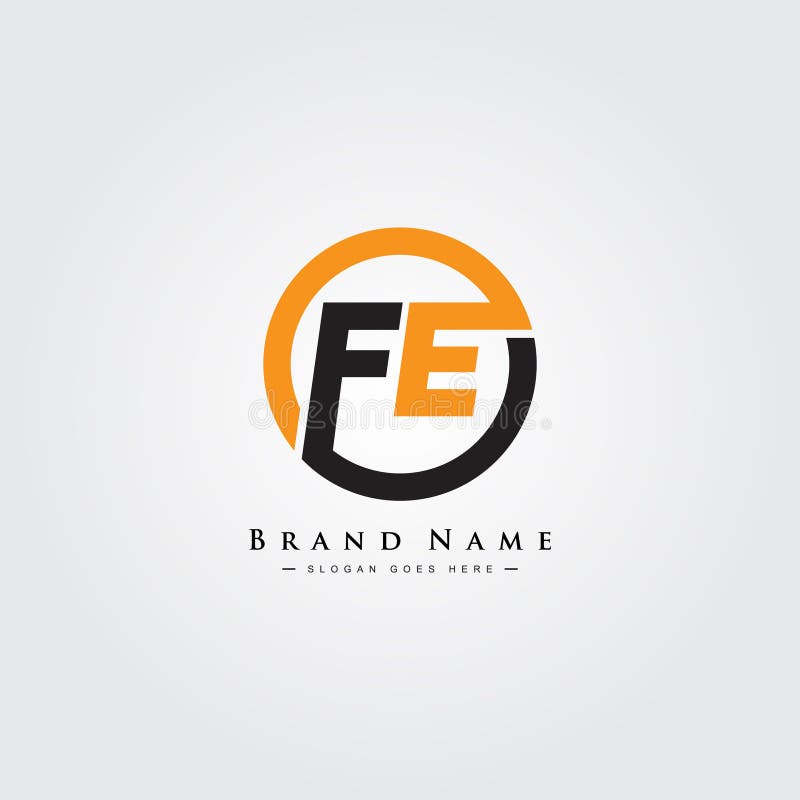 Anfangsbuchstaben mit einfachem Alphabet-Logo stock abbildung