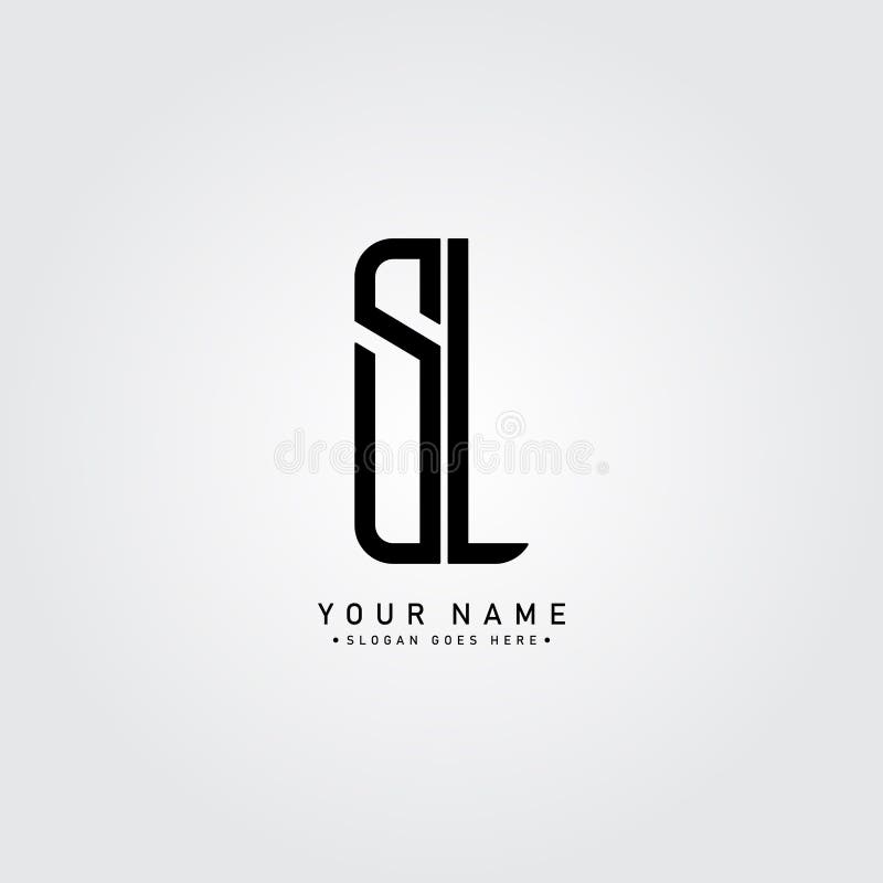 Anfangsbuchstaben sl Logo einfach Alphabet Logo vektor abbildung