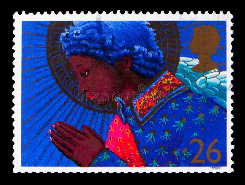 Ange priant, Noël 1998 - serie d'anges, vers 1998 images libres de droits Ange priant, Noël 1998 - serie d'anges, vers 1998 images libres de droits