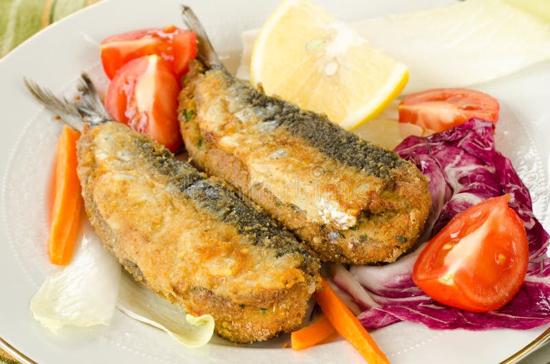 Gefüllte Sardinen lizenzfreies stockfoto