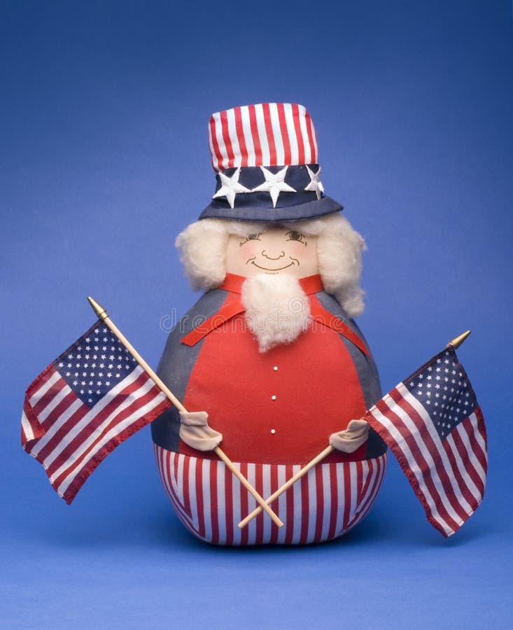 Angefülltes Spielzeug des Uncle Sams stockfoto Angefülltes Spielzeug des Uncle Sams stockfoto