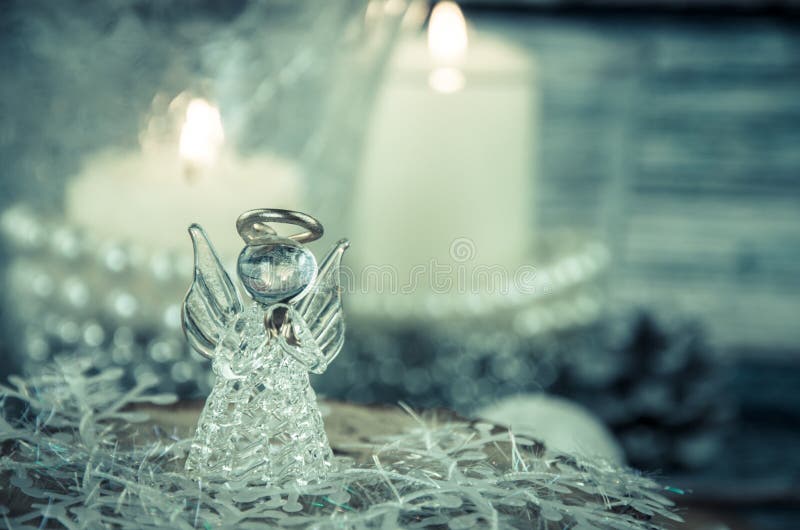Angel and Candle Decoration Stock Image Image of tradition, white