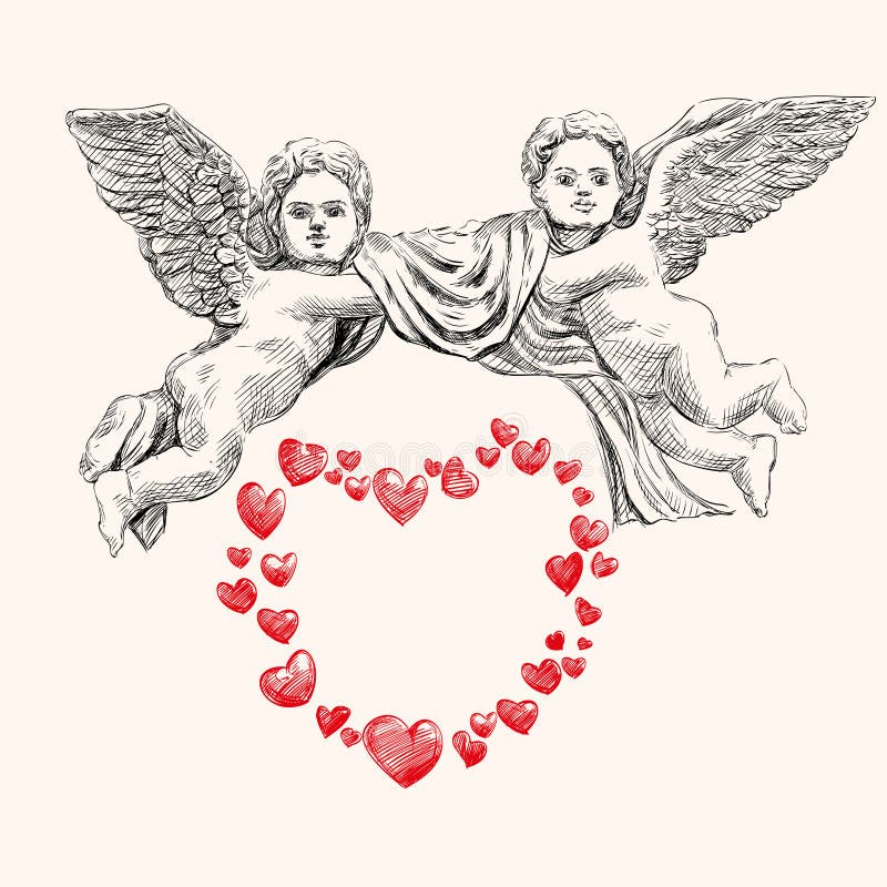 Angel or Cupid Vector Llustration Stock Vector - Illustration of ...