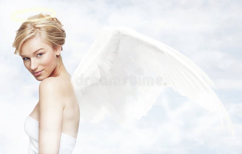 Angel in heaven stock photo. Image of beautiful, glamour - 23806346