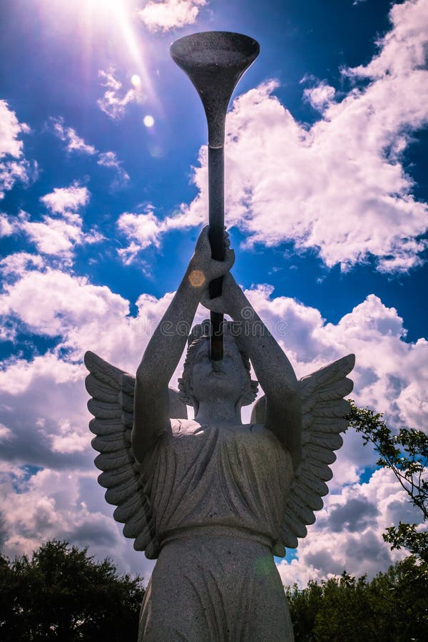 Angel and Horn stock image. Image of ukrainian, christ, grotto 93867