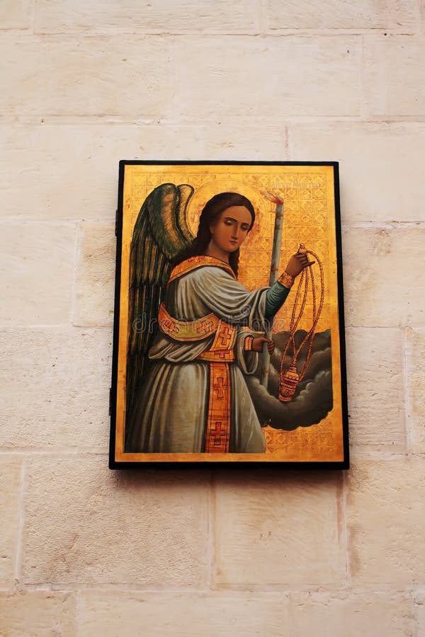 Angel of prayer. stock images