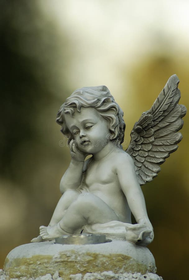 Angel statue in cemetery stock photo. Image of religion 29129542