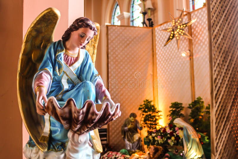 Angel Statue in the Church. Stock Image Image of statue, guardian