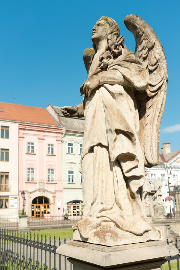 Angel statue in Kosice