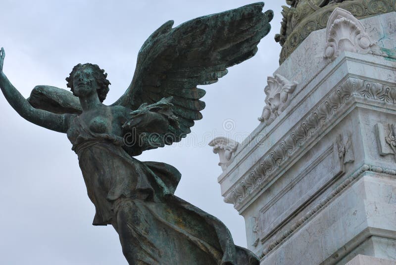 Angel Statue Rome Italy stock photo. Image of rome, tourists 90910686
