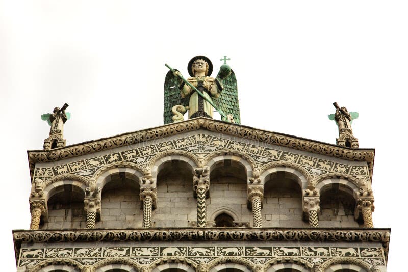 Angel Statues, Lucca Italy Cathedral Stock Photo Image of isolated