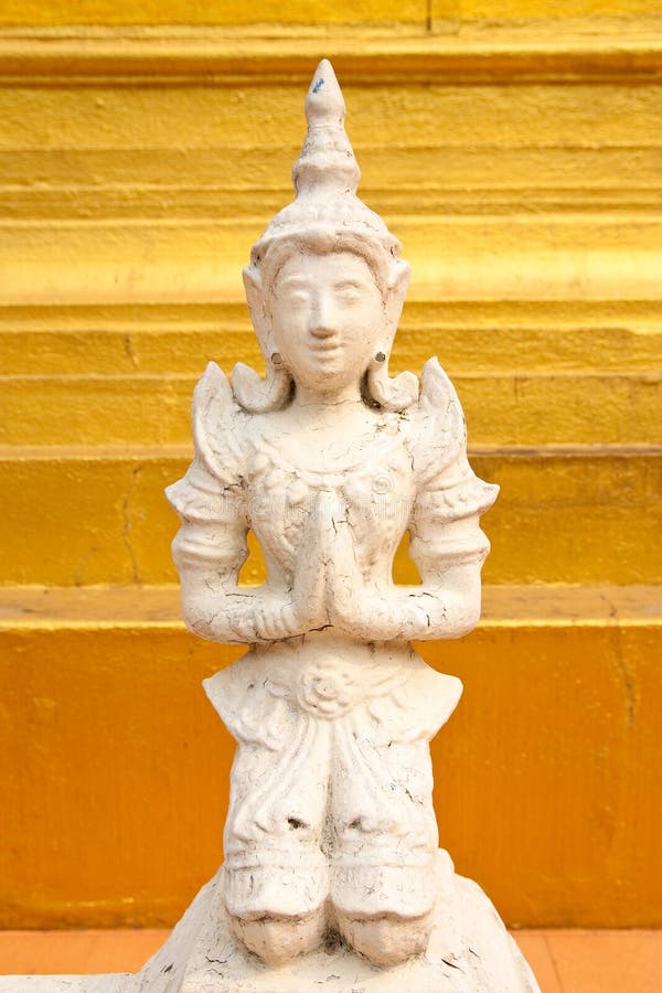 Angel in traditional Thai style molding art
