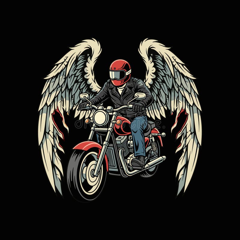 High quality vector EPS illustration with clean lines and scalable design. Suitable for graphic tees, streetwear apparel, posters, branding, merchandise, logos, stickers, social media, and print projects. Fully editable vector artwork, easy to customize colors and shapes. Ideal for commercial and personal creative use. Angel rider vectors