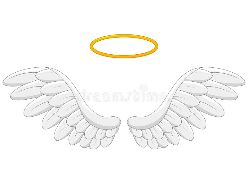 Angel wings cartoon stock vector. Illustration of doodle - 52777171