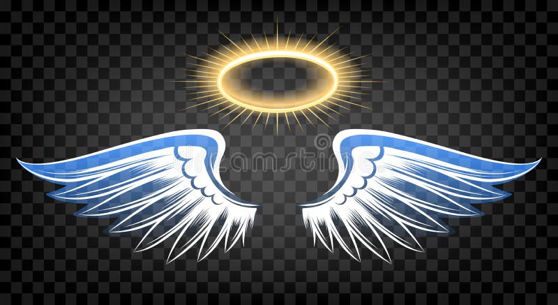 Golden Angel Wings Isolated Stock Illustration - Illustration of render,  winged: 143066937