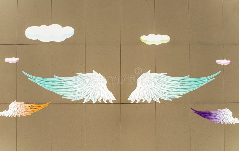 Angel Wings Painted Wall Background Stock Photos - Free & Royalty-Free  Stock Photos from Dreamstime