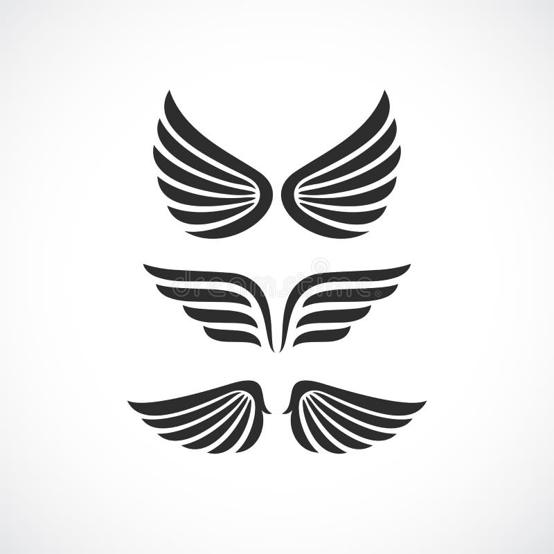 Angel wings vector icon vector illustration Angel wings vector icon vector illustration