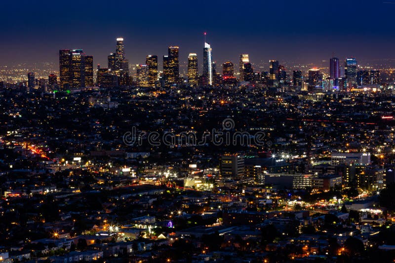 angeles los natt arkivbild angeles los natt arkivbild