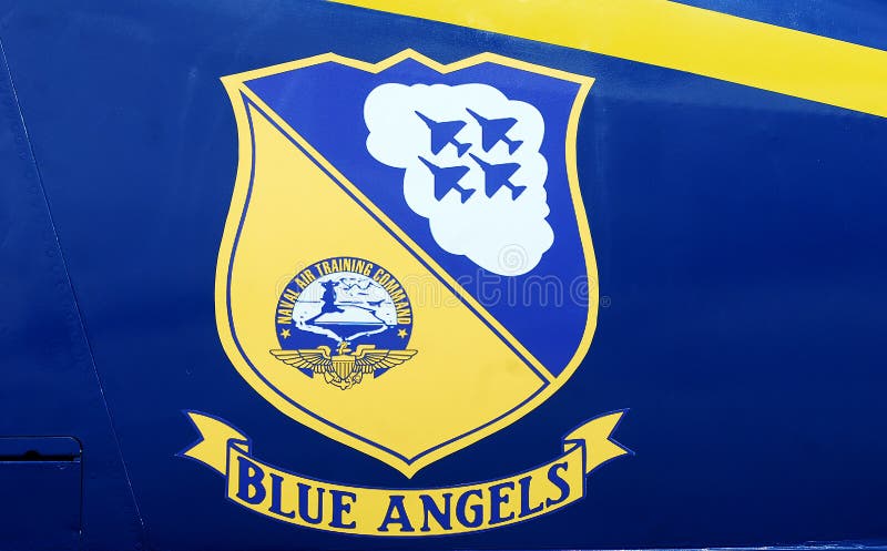Logo for the United States Navy Blue Angels. Logo for the United States Navy Blue Angels.