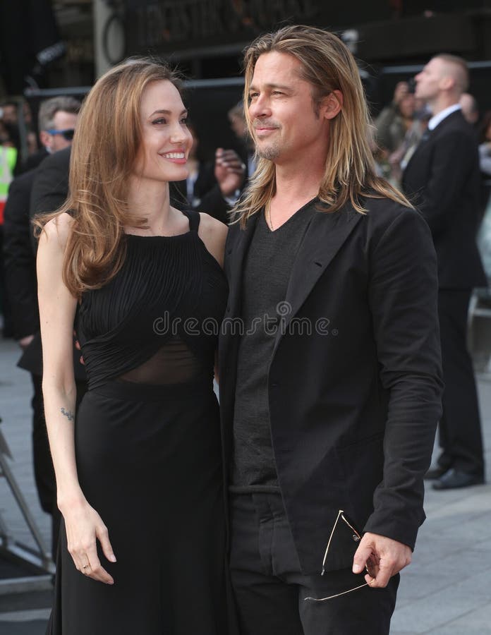 Brad Pitt and Angelina Jolie arriving for the World War Z World Premiere, at Empire Leicester Square, London. 02/06/2013 Picture by: Alexandra Glen / Featureflash