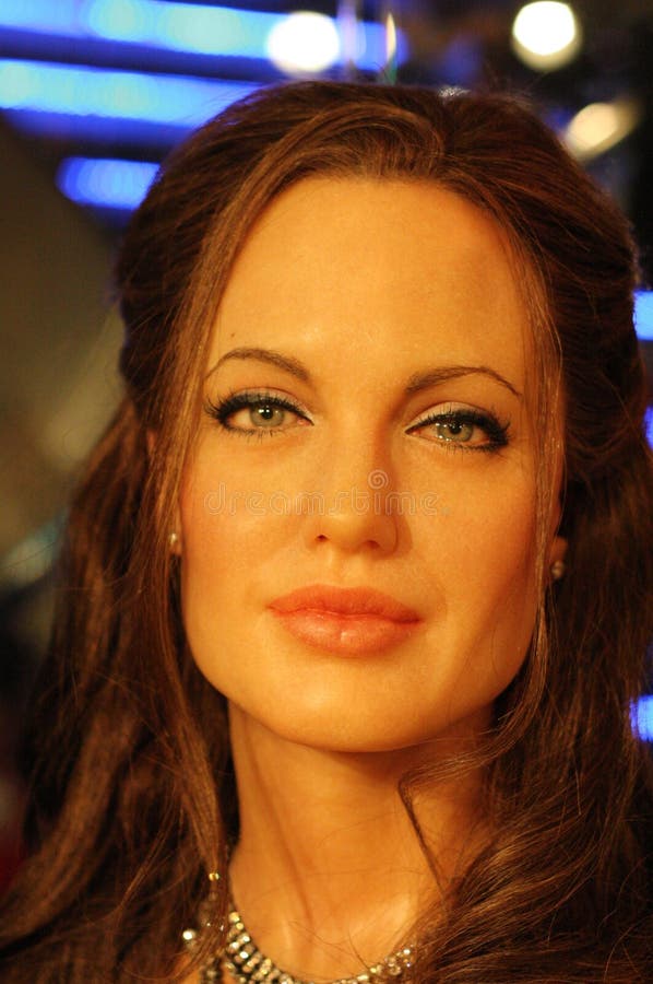 Angelina Jolie wax figure editorial photography. Image of fake 28382377