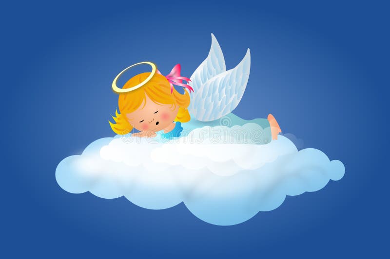 Angelo di buona notte illustrazione di stock. Illustrazione di creativo