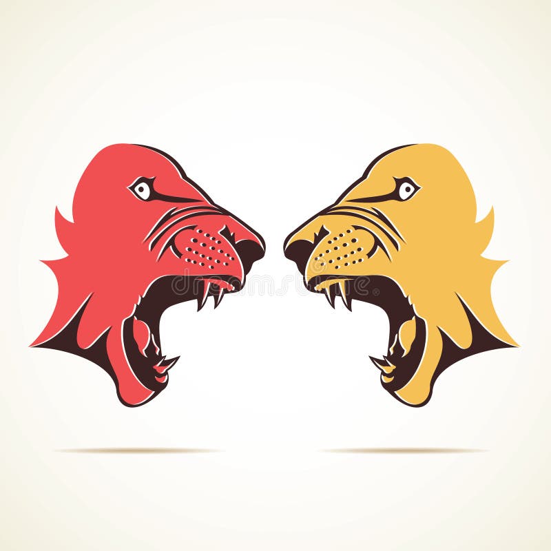Anger Tiger face icon illustration stock illustration